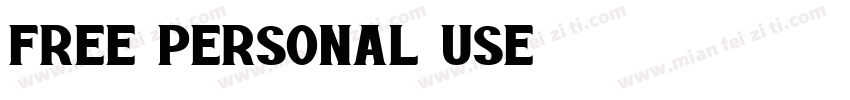 Free Personal Use字体转换